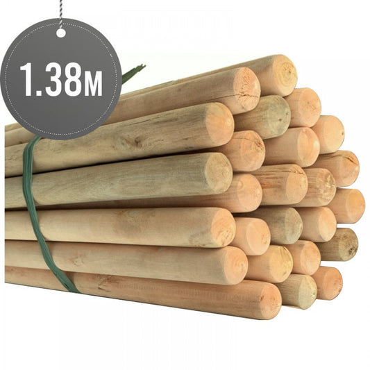 XL Thick Wooden Mop Stick 138 x 285 cm Premium Quality for Bulk Orders