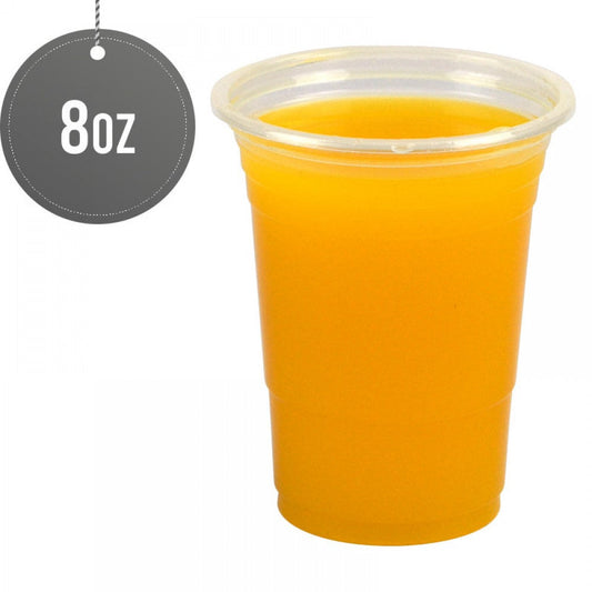 20Pack 8oz Reusable Plastic Smoothie Cups