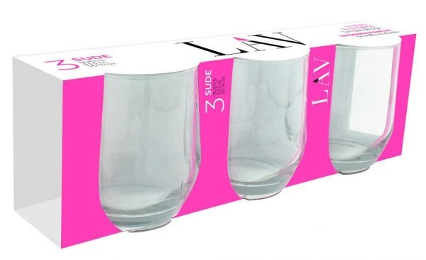 Premium Set of 3 Whisky Glasses 315cc Capacity