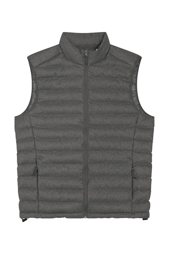Stanley Climber Deep Metal Heather Grey Bodywarmer Mens WoolLike Sleeveless Jacket