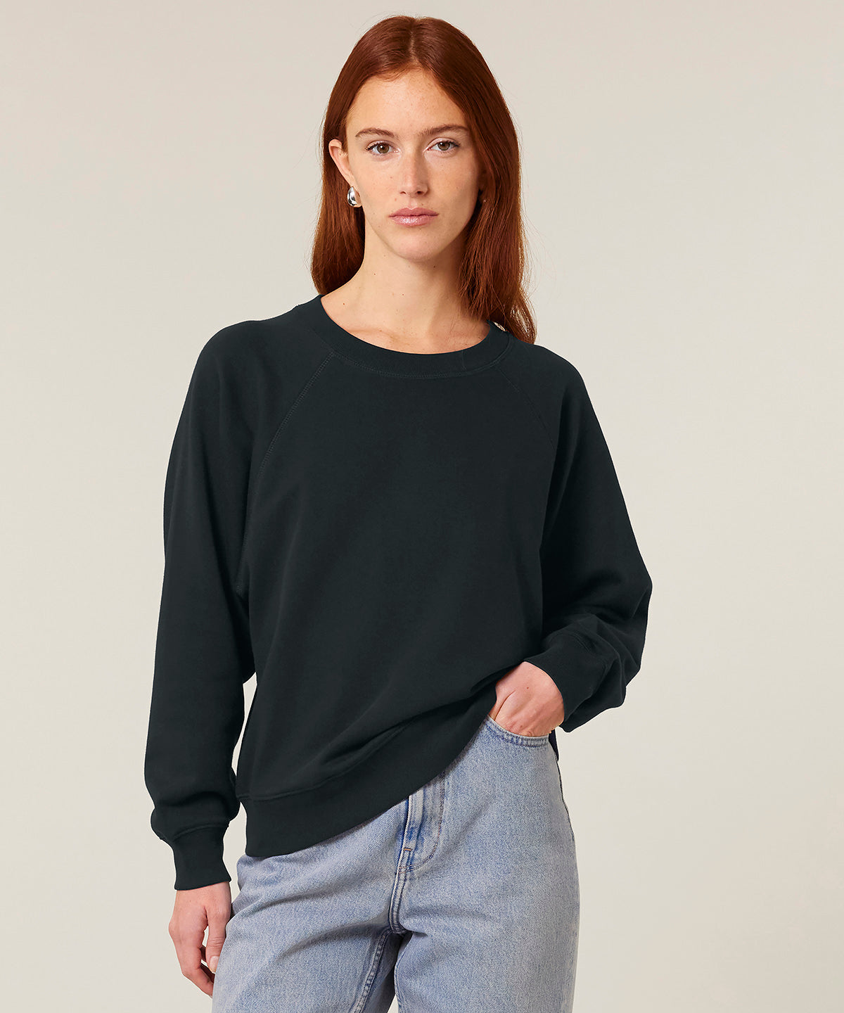 Stella Clara Organic Cotton Raglan Sweatshirt for Women