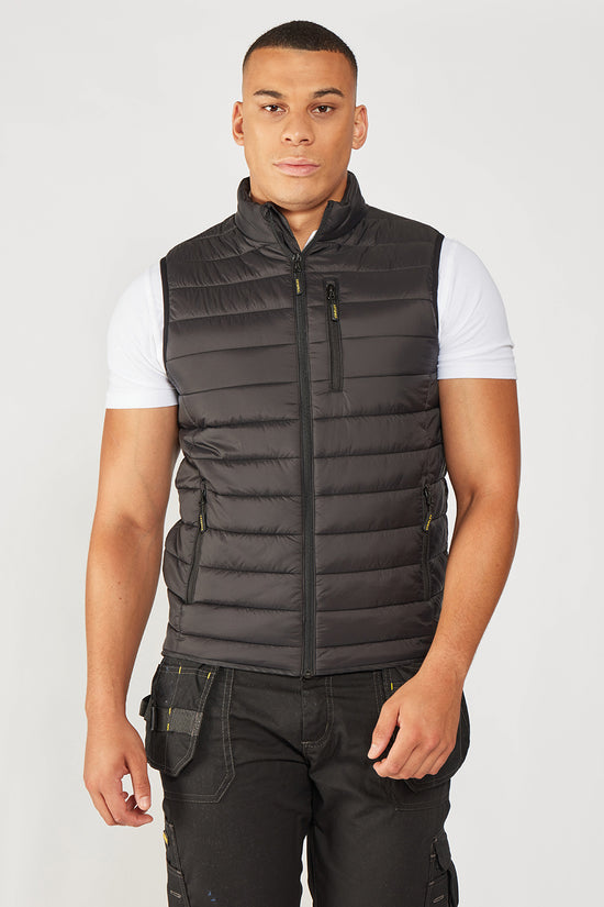 Black Arlee Gilet Lightweight and WaterResistant Mens Vest