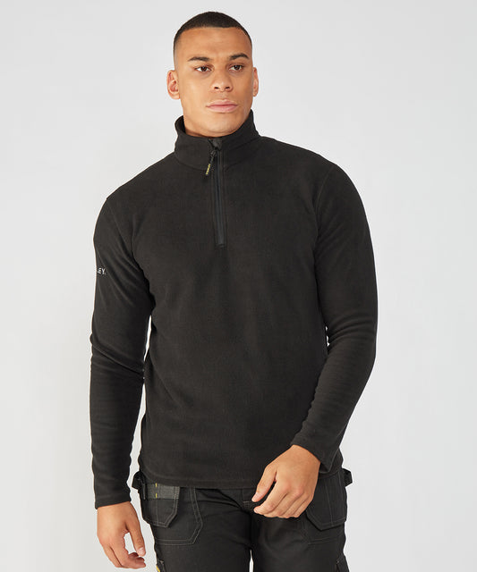 Black Hobson 14 Zip Microfleece Lightweight Layering Essential