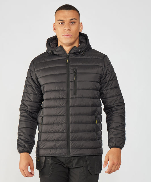 Black Westby Lightweight Padded Jacket with Hood