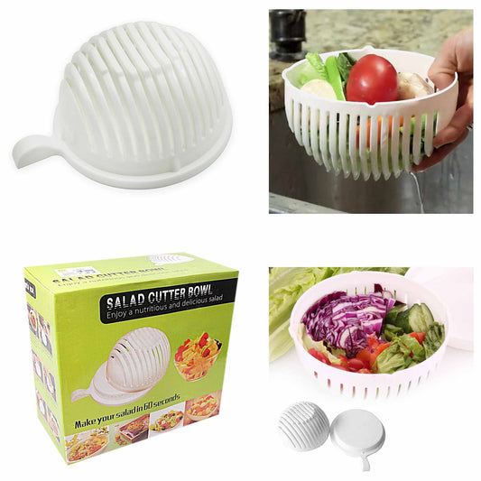 Effortless Salad Cutter Bowl Prepare Fresh Salad in 60 Seconds