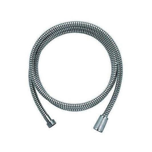 Premium 2m Flexible Stainless Steel Shower Hose in Chrome Finish