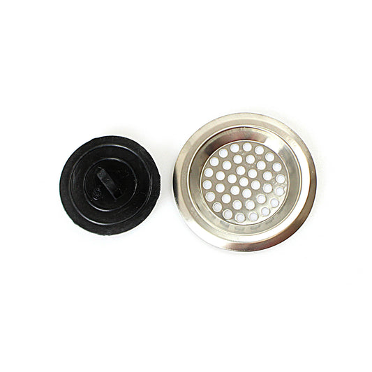 Steel Sink Water Drain Plug Filter Bathroom Improvement Accessory