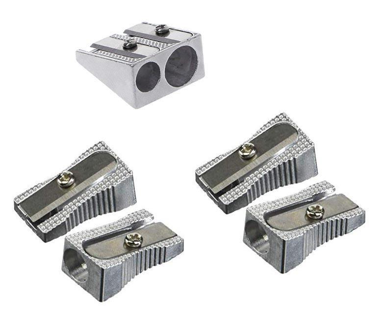 Premium Steel Pencil Sharpeners 5Pack for School and Home Use