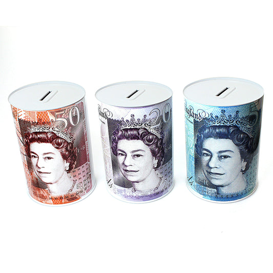 Sterling Designs Sealed Money Tin Savings Box Small 11cm x 1450cm