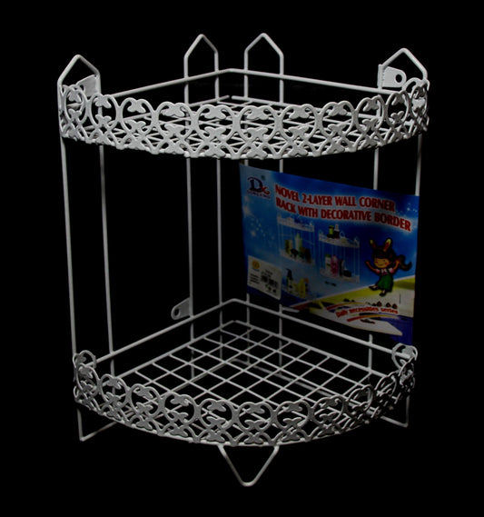 Elegant Lace Design Storage Rack for Kitchen Bathroom Organization