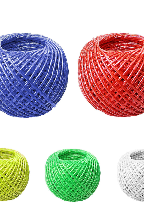 20m Coloured Twine String Rope Assorted Colours Pack