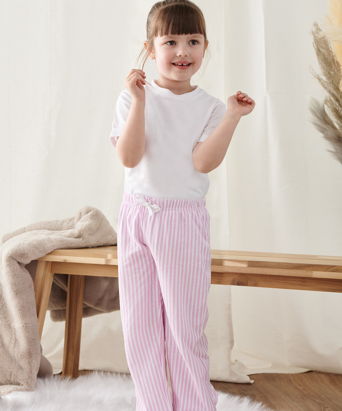 Towel City Kids Long Pyjamas Set Unisex Plus Sizes Lounge Wear