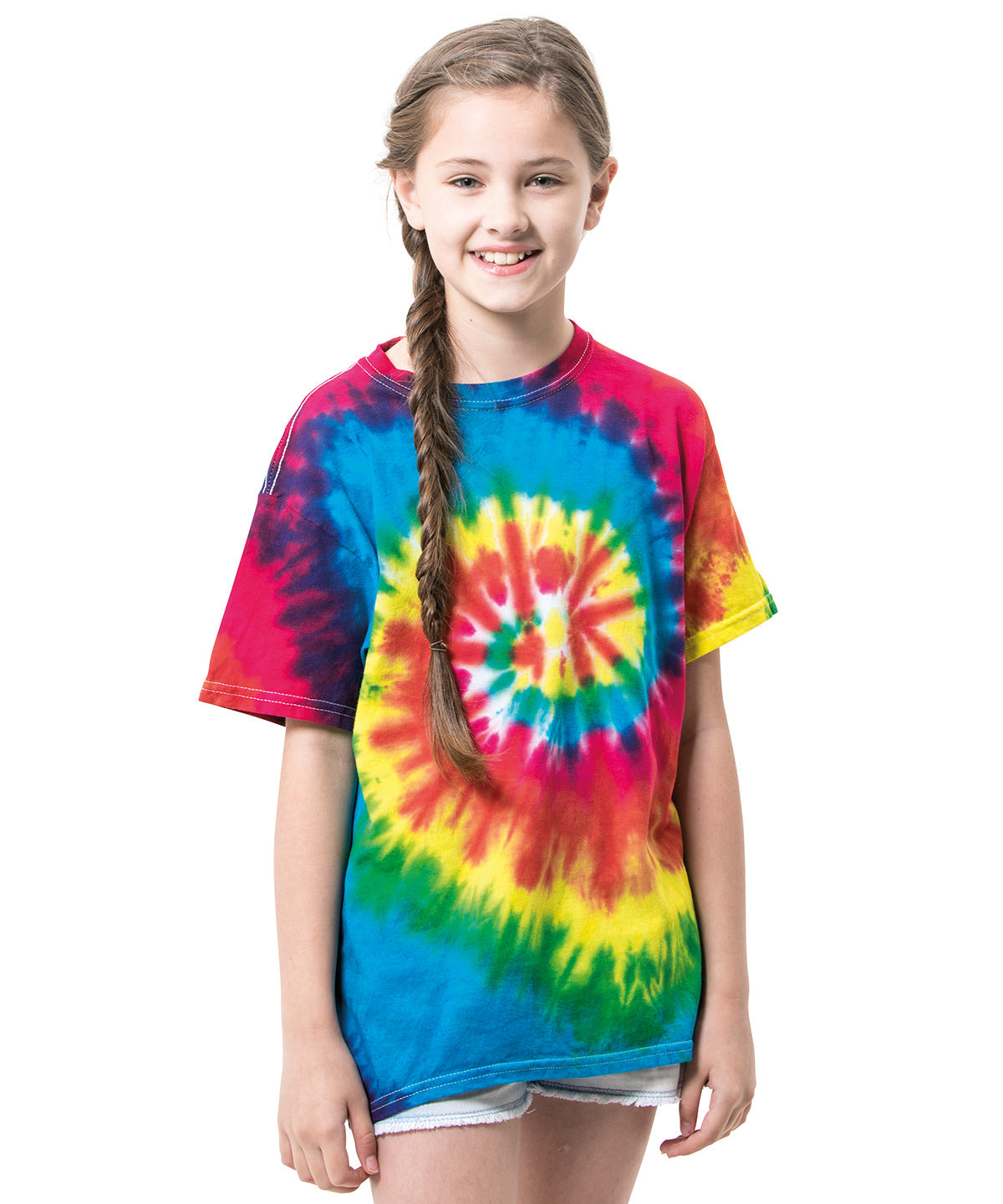 Colortone Kids Tie Dye TShirts Unisex Hyperbrights Neons
