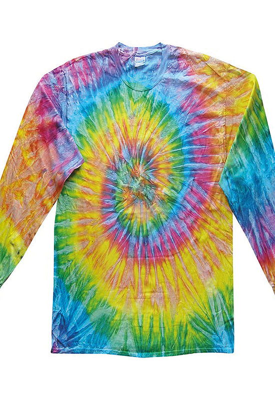 Vibrant TieDye Long Sleeve TShirt in All Sizes