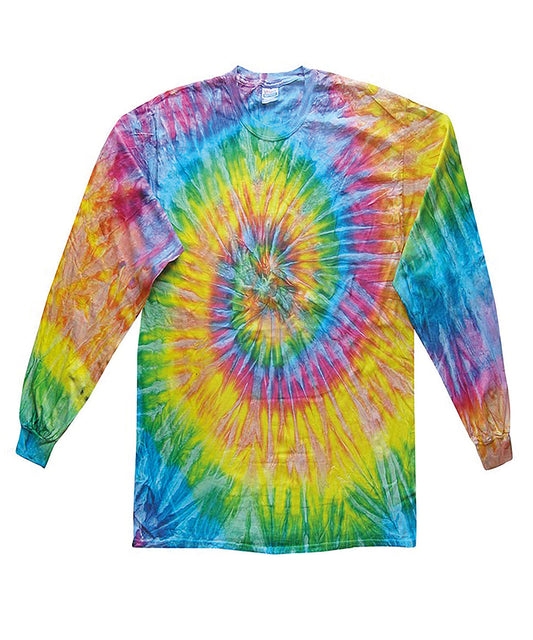 Vibrant TieDye Long Sleeve TShirt in All Sizes