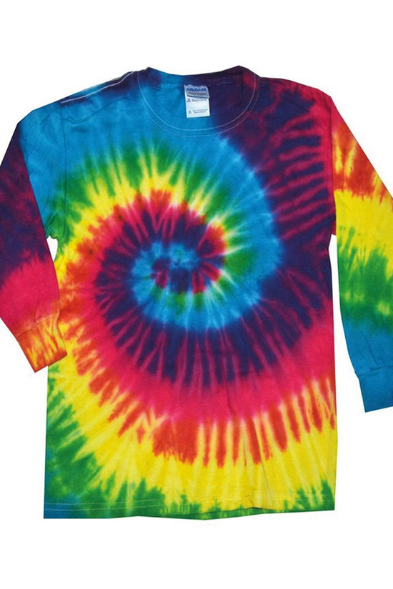 Vibrant TieDye Long Sleeve TShirt in All Sizes