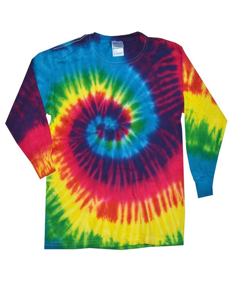 Vibrant TieDye Long Sleeve TShirt in All Sizes