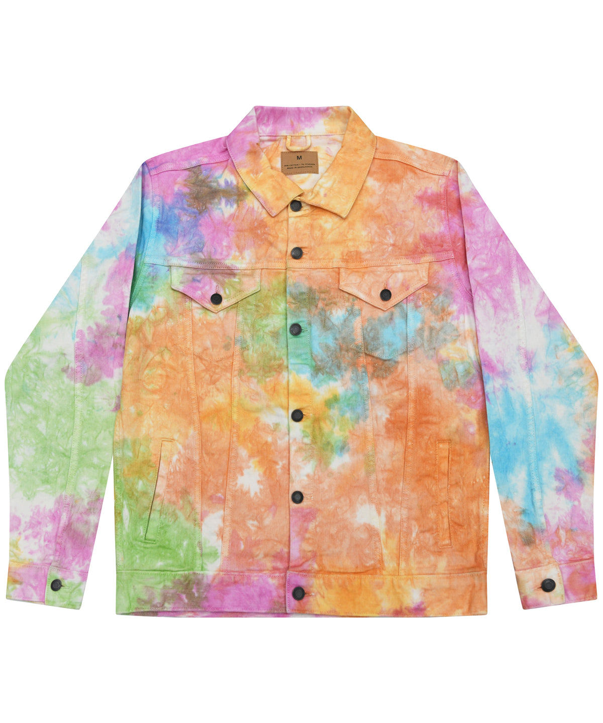Colortone TieDye Denim Jacket for Unisex Adults