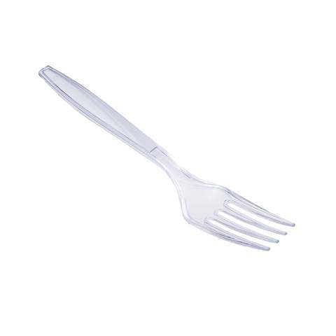 Clear Disposable Party BBQ Forks 40 Pack Ideal for Outdoor Events