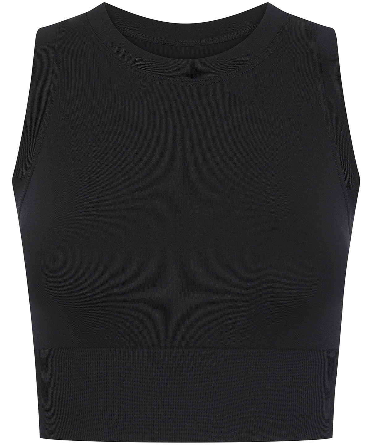 Black Cropped Tank Top for Women