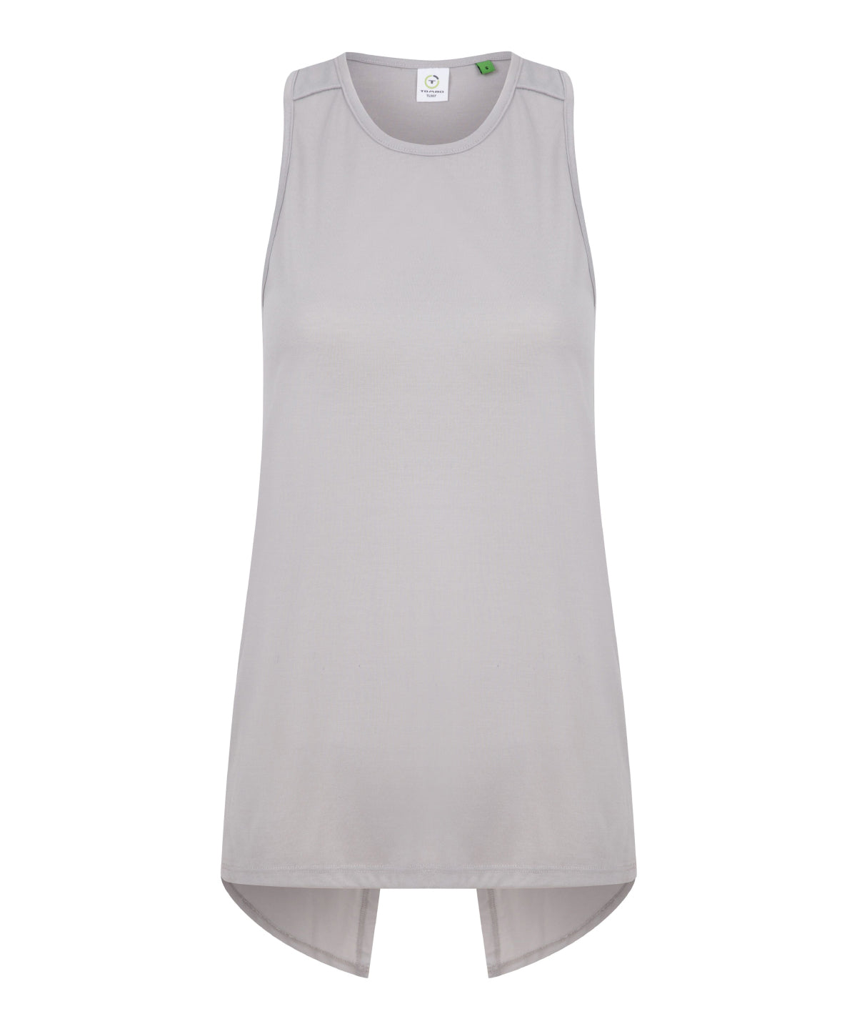 Tombo Womens Open Back Sports Vest with Split Detail