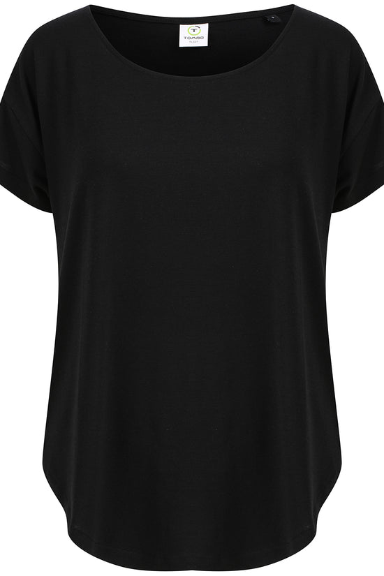 Womens Oversized Scoop Neck TShirt for Sports and Leisure