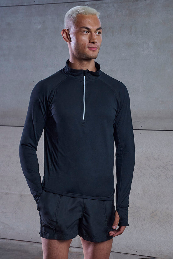 Tombo Longsleeved Zip Top Sports Overtops for Men