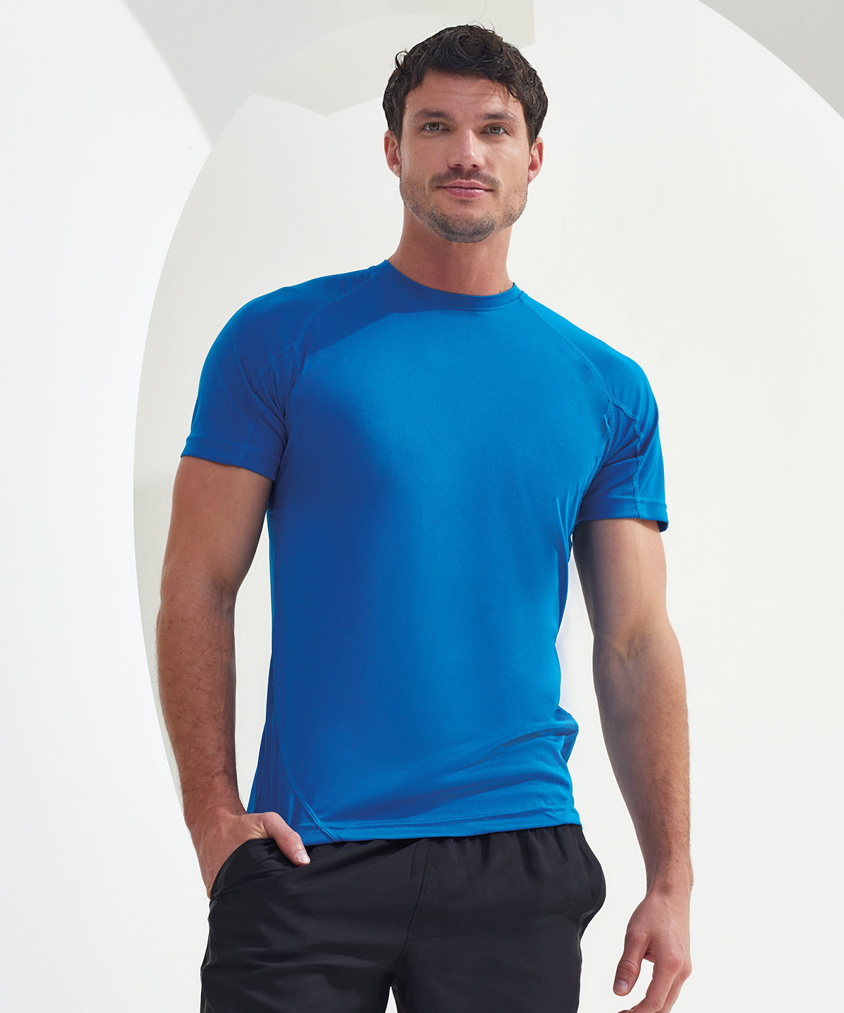 TriDri Panelled Tech Tee for Men Plus Sizes SS 19