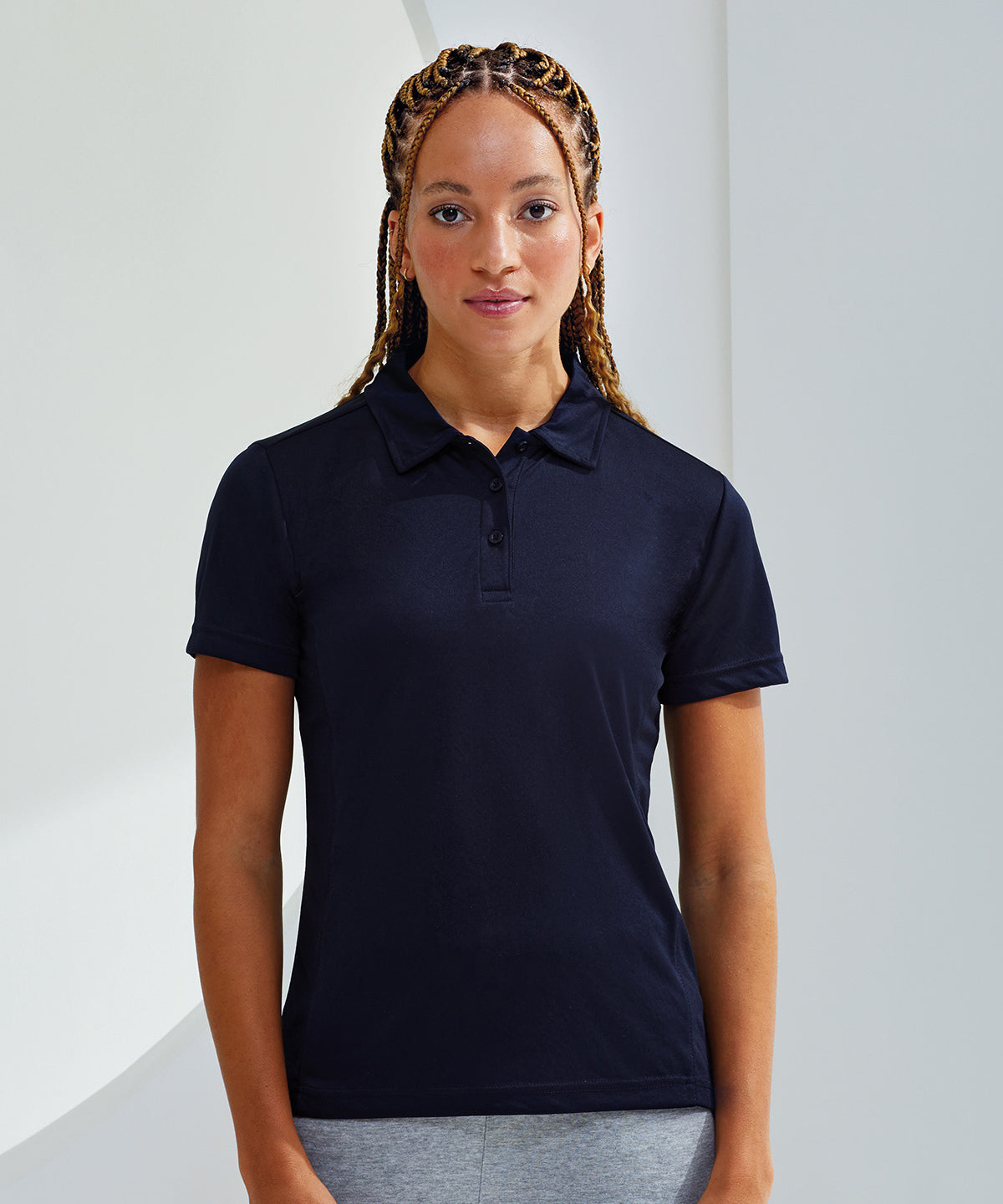 Womens TriDri Panelled Polo Shirt MoistureWicking Fabric