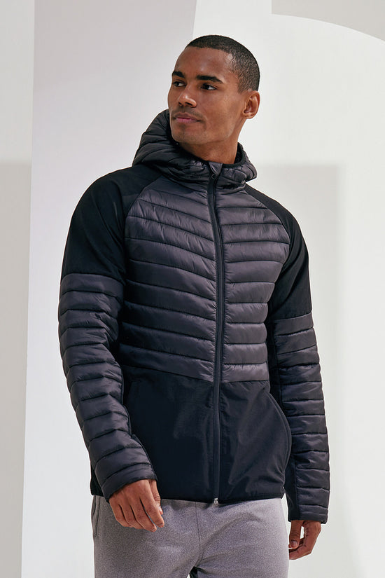 TriDri Mens Insulated Hybrid Jacket with Quilted Detailing