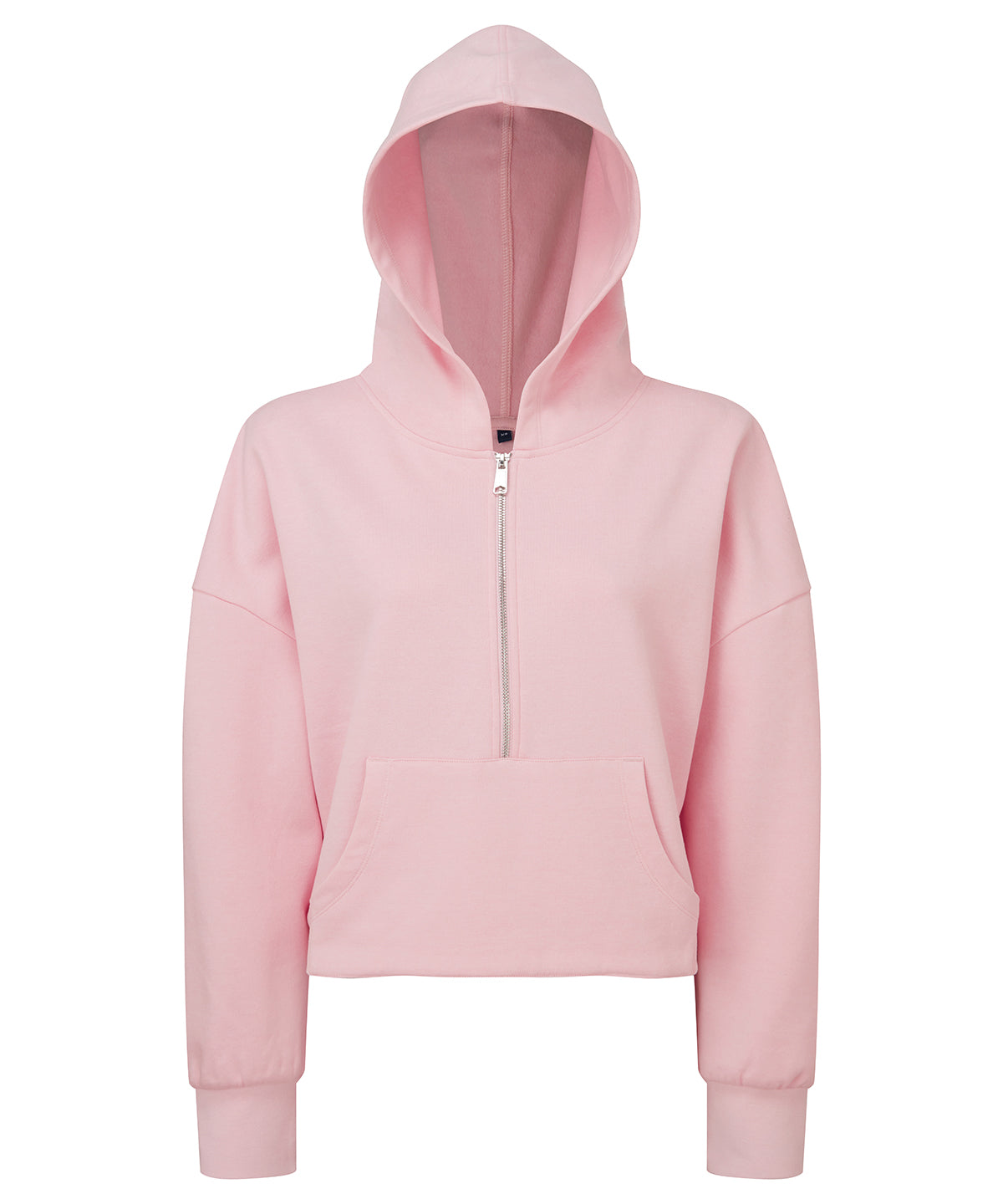 Womens Oversized 12 Zip Hoodie with Kangaroo Pockets