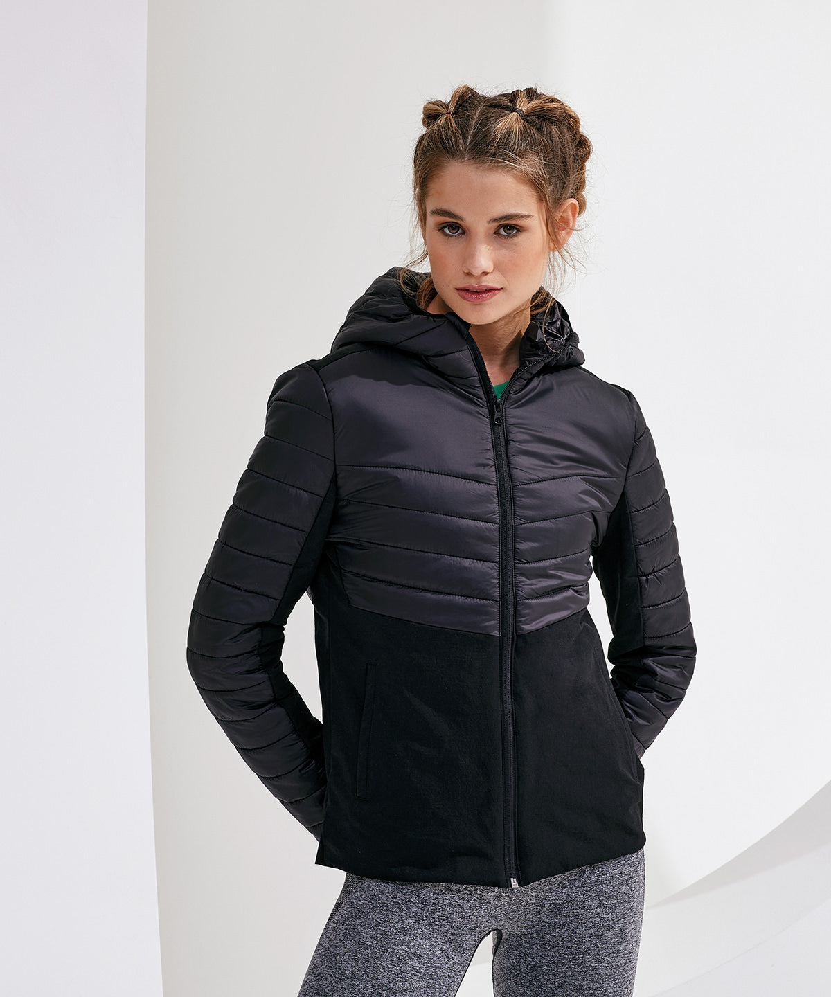 TriDri Womens Insulated Hybrid Jacket with Quilted Detailing