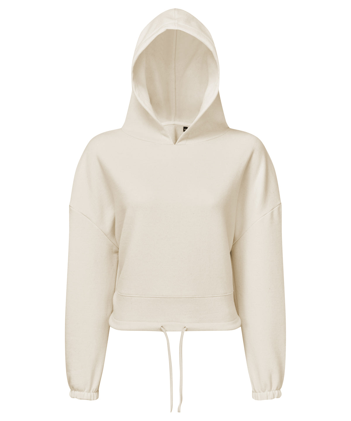 TriDri Cropped Oversize Hoodie for Women Drawcord Waist