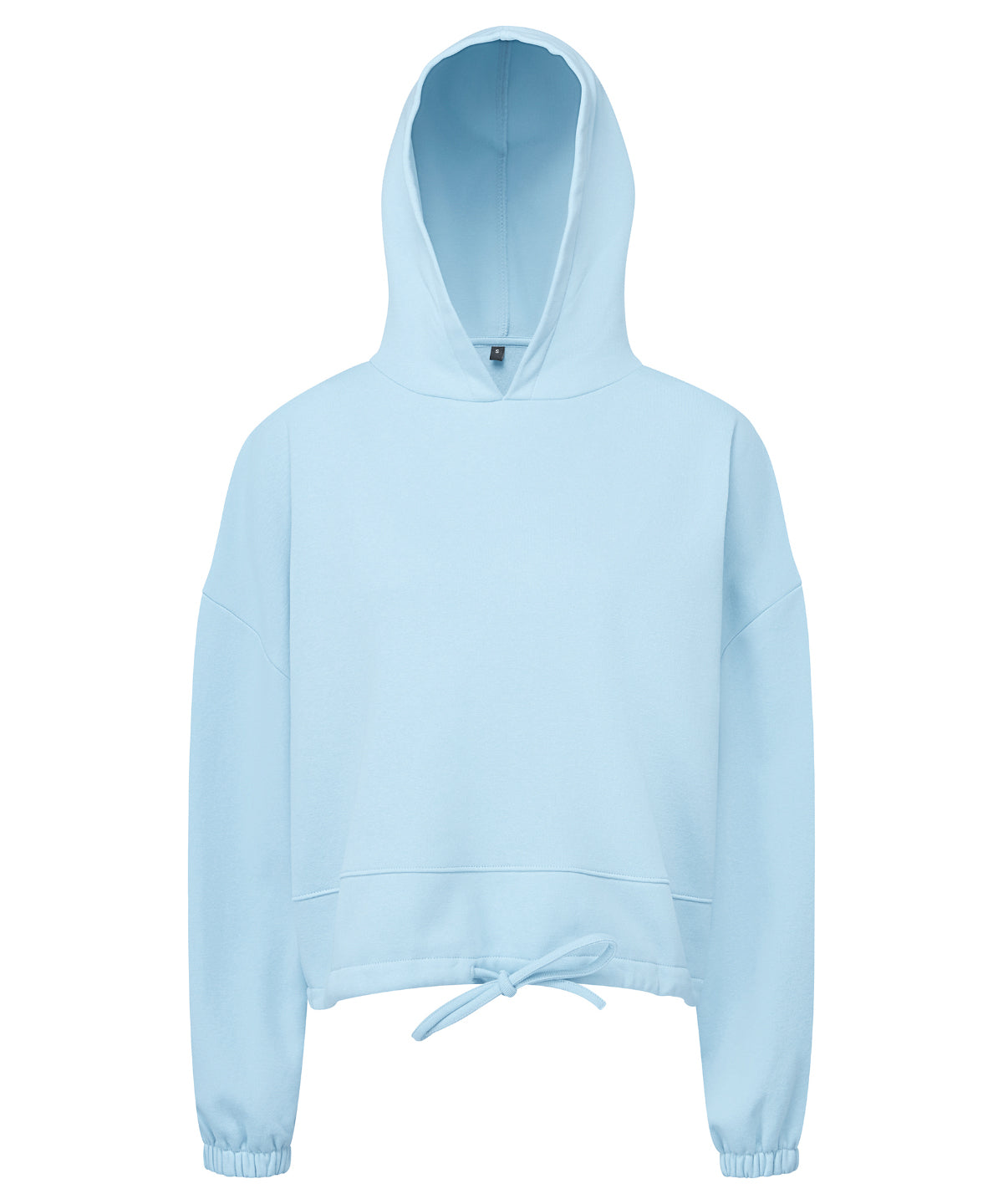 TriDri Cropped Oversize Hoodie for Women Drawcord Waist