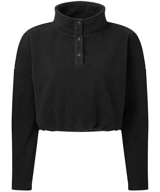 TriDri Womens Cropped Fleece Sweatshirt with Popper Fastenings