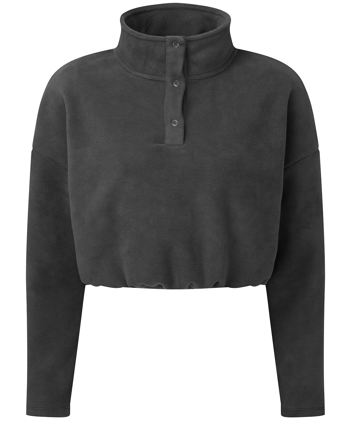 TriDri Womens Cropped Fleece Sweatshirt with Popper Fastenings