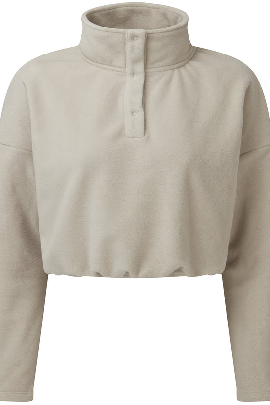 TriDri Womens Cropped Fleece Sweatshirt with Popper Fastenings