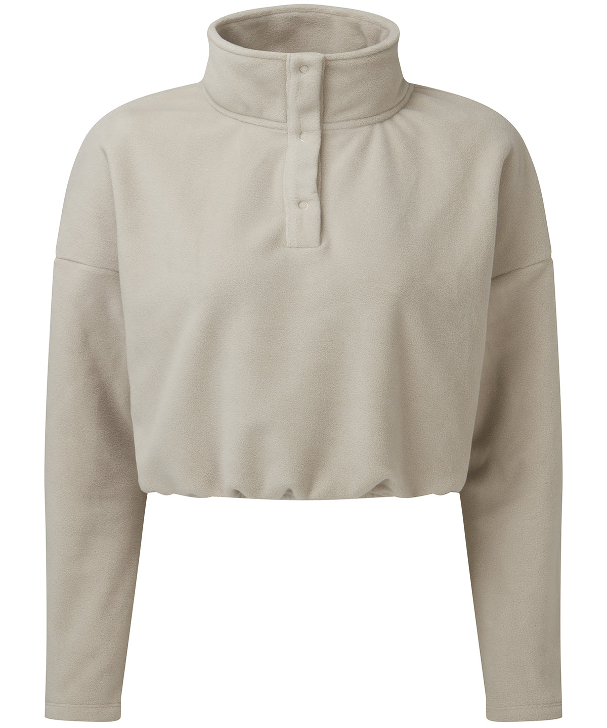 TriDri Womens Cropped Fleece Sweatshirt with Popper Fastenings