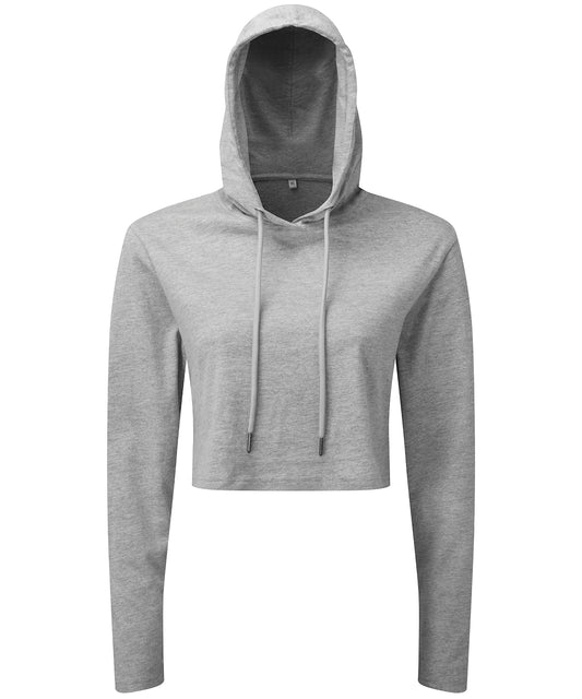 TriDri Womens Cropped Hooded Long Sleeve TShirt
