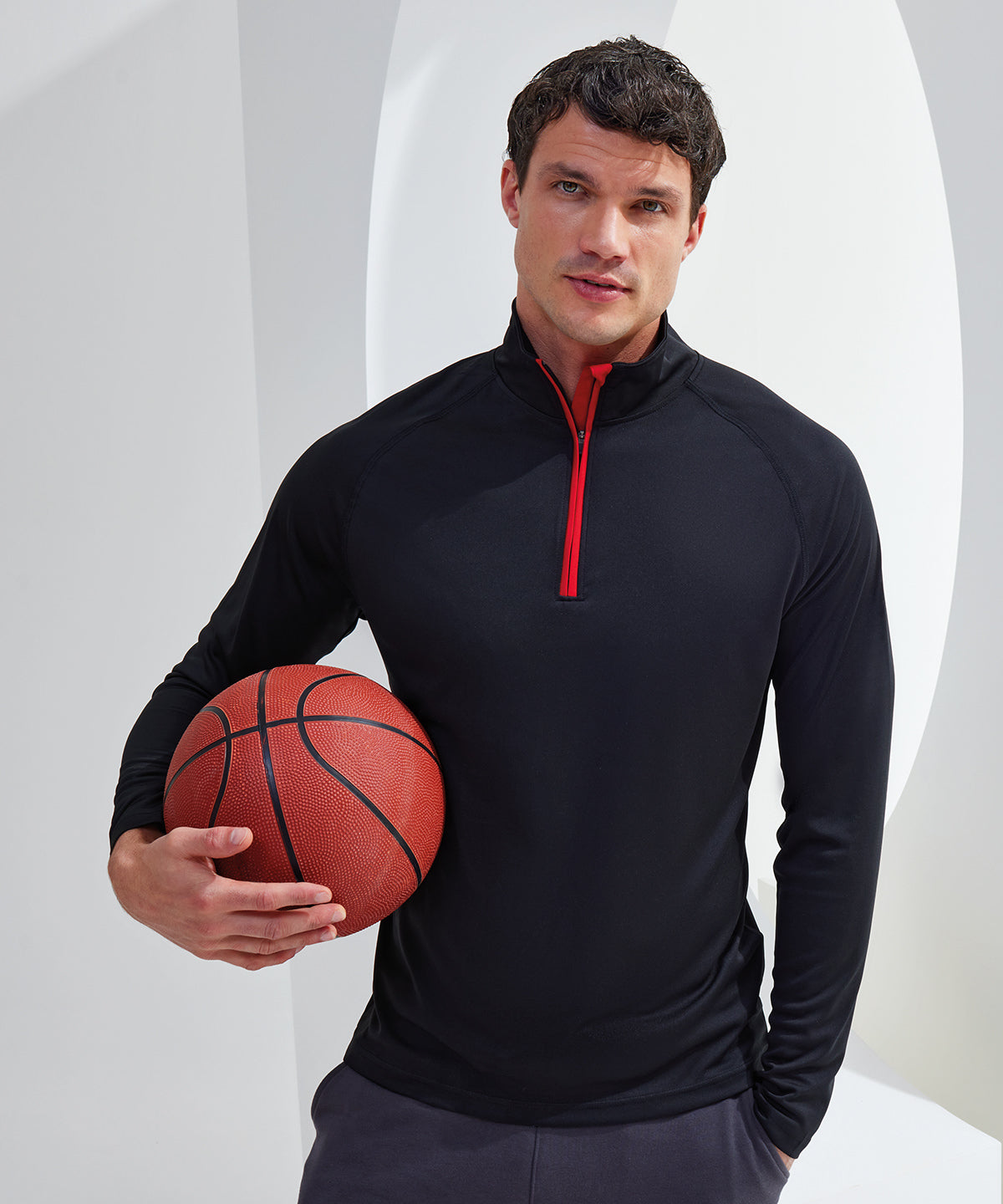 TriDri Long Sleeve Performance Zip Sports Overtop for Men
