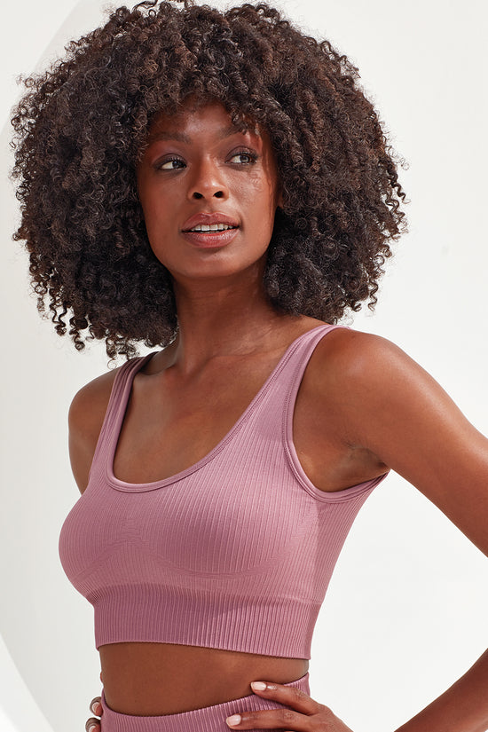 TriDri Ribbed Seamless 3D Multisport Bra with Removable Padding