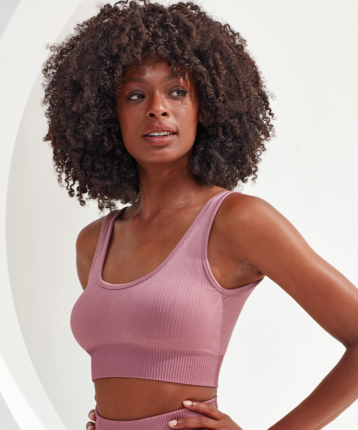 TriDri Ribbed Seamless 3D Multisport Bra with Removable Padding