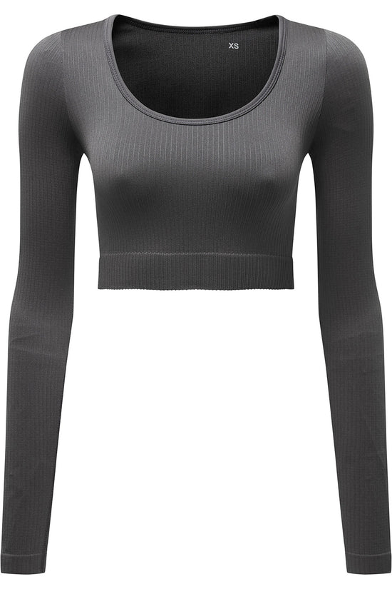 Womens Ribbed Seamless 3D Fit Crop Top TriDri Active