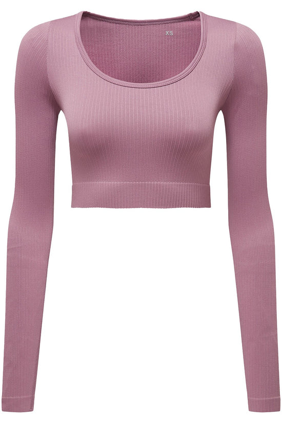 Womens Ribbed Seamless 3D Fit Crop Top TriDri Active
