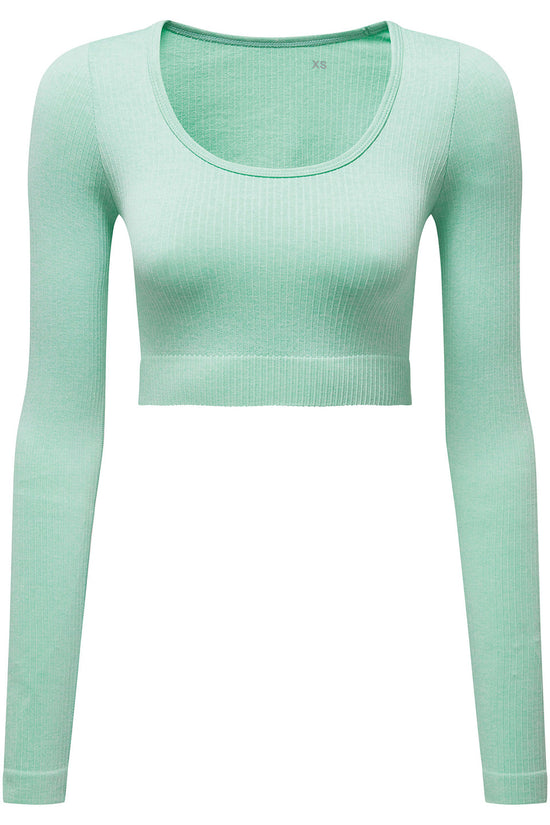 Womens Ribbed Seamless 3D Fit Crop Top TriDri Active