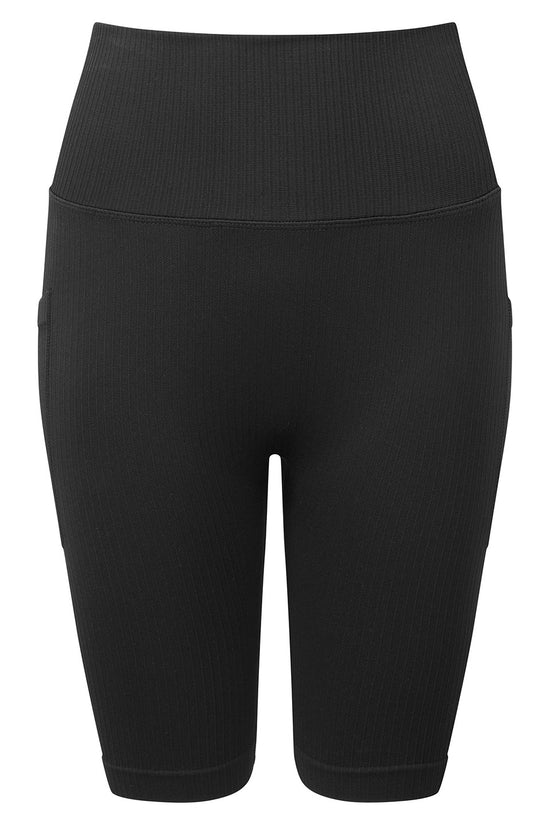 Womens Ribbed Seamless Cycle Shorts HighWaisted Fit