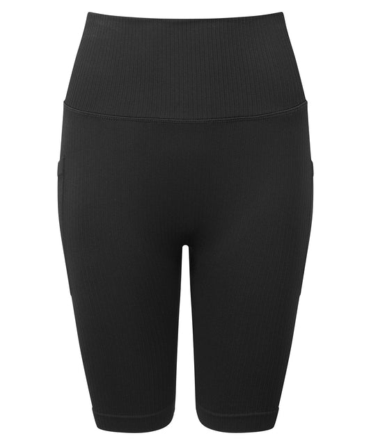 Womens Ribbed Seamless Cycle Shorts HighWaisted Fit