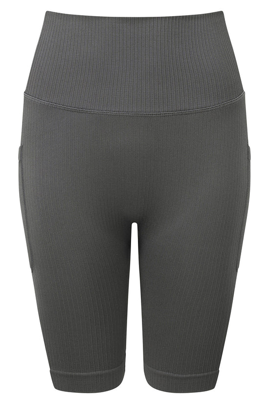 Womens Ribbed Seamless Cycle Shorts HighWaisted Fit