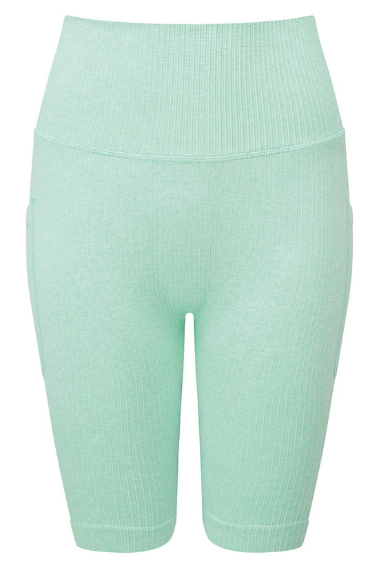 Womens Ribbed Seamless Cycle Shorts HighWaisted Fit