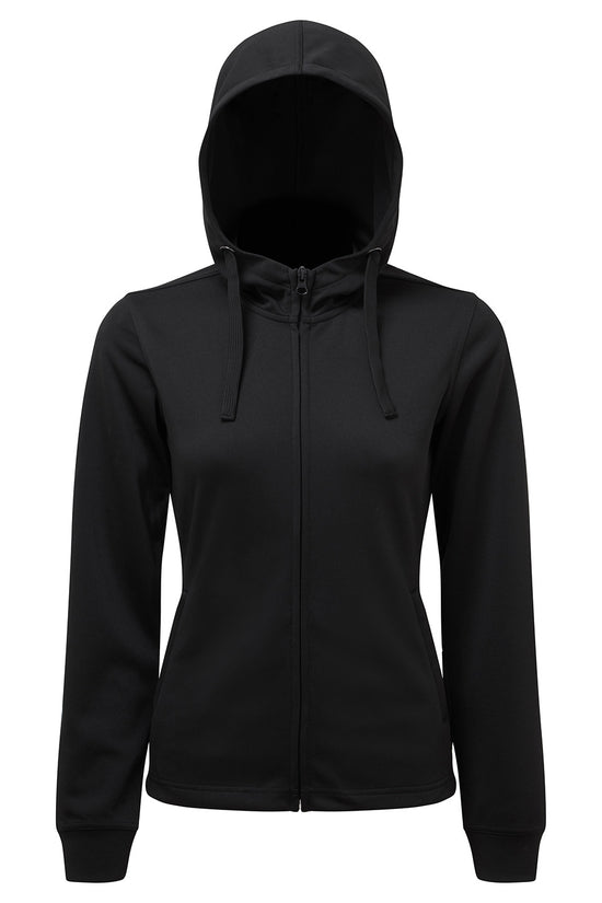 TriDri Spun Dyed Full Zip Hoodie Womens Performance Hooded Jacket